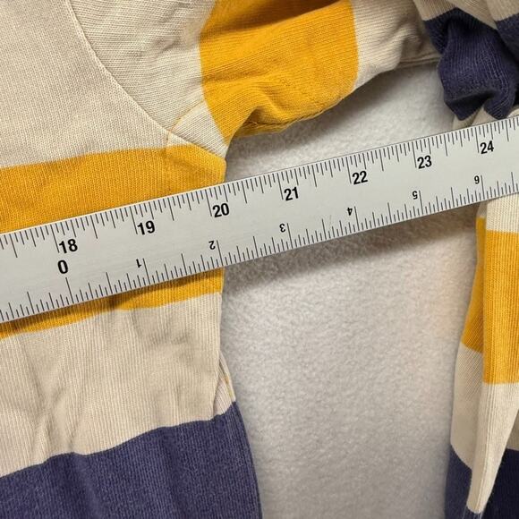 Vintage J Crew Rugby Shirt mens Small Blue Yellow Colorblock Collared Preppy 90s - Picture 5 of 13